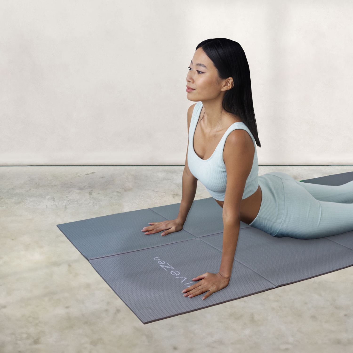 Tapis De Yoga Pliable Navaris - 173x61cm, Antidérapant, Mémoire De Forme