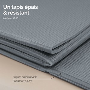 Tapis de yoga pliable