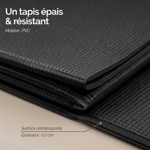 Tapis de yoga pliable
