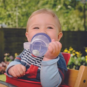 Grande tasse anti fuite + paille le