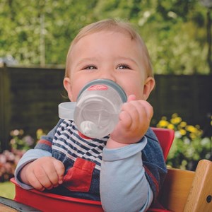Grande tasse anti fuite + paille le