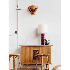 Bob, le bar et tabourets en rotin n°3