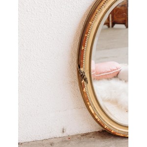 Georges, le miroir ovale doré n°225