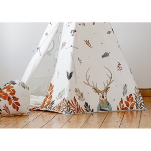 Tente tipi amis de la fôrêt