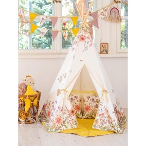 Tente tipi fleurs sauvages