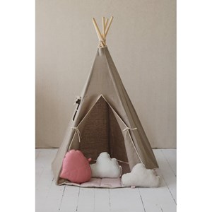 Tente tipi beige lin naturel