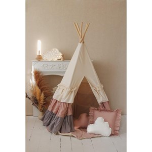 Tente tipi powder frills à volants - bei