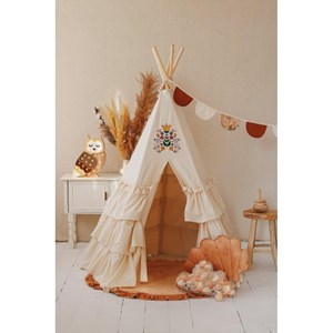 Tente tipi avec tapis honey - beige, jau