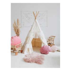 Tente tipi avec volants shabby chic - be