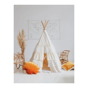Tente tipi avec volants shabby chic - be