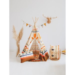 Tente tipi avec tapis native vibe - beig