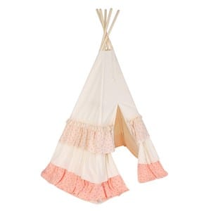 Tente tipi avec tapis rose forget-me-not