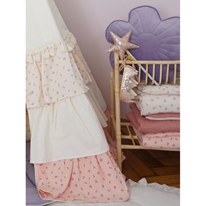 Tente tipi avec tapis rose forget-me-not