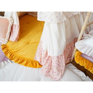 Tente tipi rose blanc avec volants