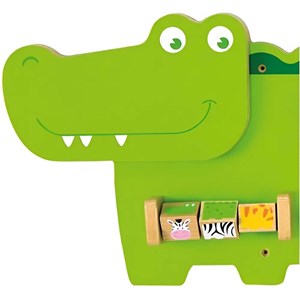 Panneau d'activités mural crocodile