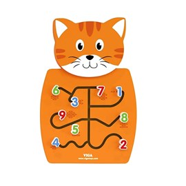 Panneau d'activités mural chat