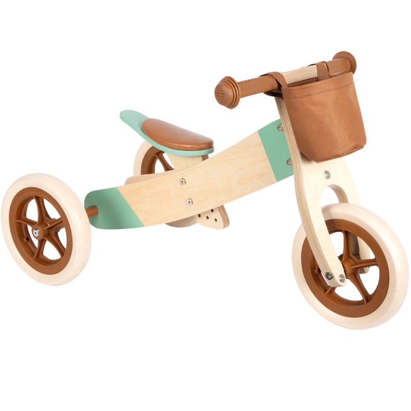 Small foot company - Draisienne tricycle 2 en 1 maxi brun car