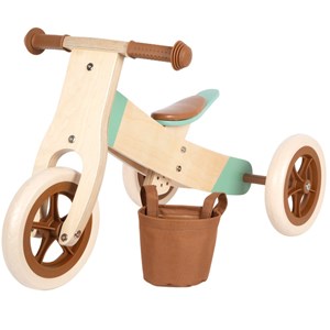 Draisienne tricycle 2 en 1 maxi brun car