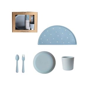 Coffret cadeau repas mushie - powder blu