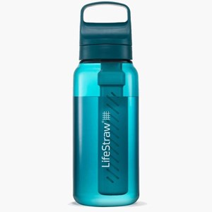 Gourde filtre à eau lifestraw go series 1l bleu turquoise