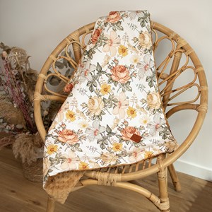 Couverture réversible minky néo camel