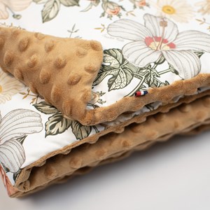 Couverture réversible minky néo camel