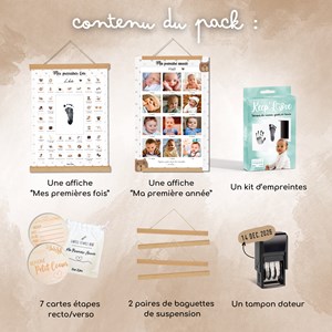 Pack souvenirs bébé complet - ourson