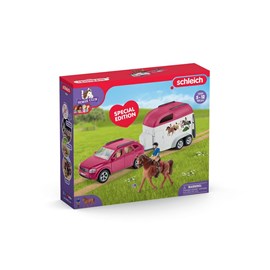72223 voiture avec remorque pour chevaux