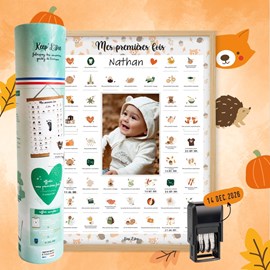 Cadre affiche mes premières fois renard