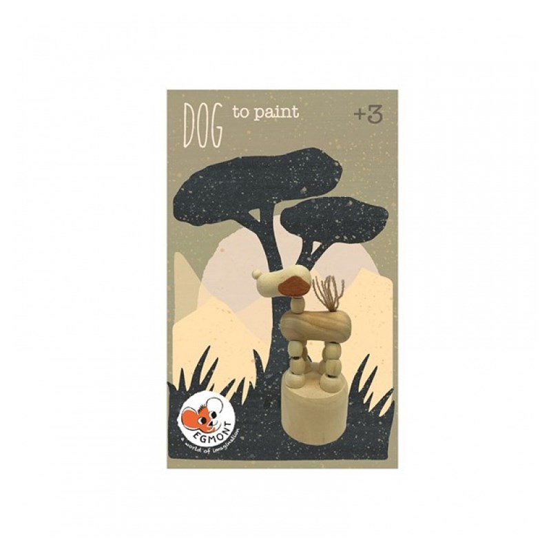 Chien en bois push-up a peindre