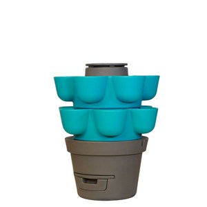 Wormgarden turquoise 2 jardinières