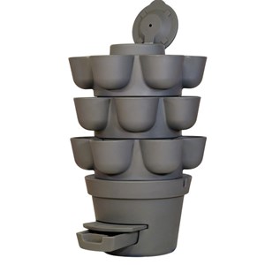 Wormgarden gris 3 jardinières