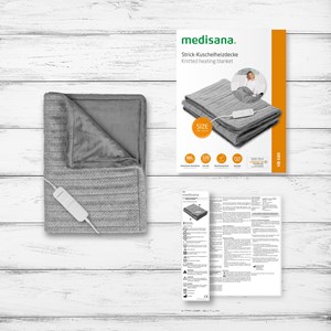 Couverture chauffante tricotée