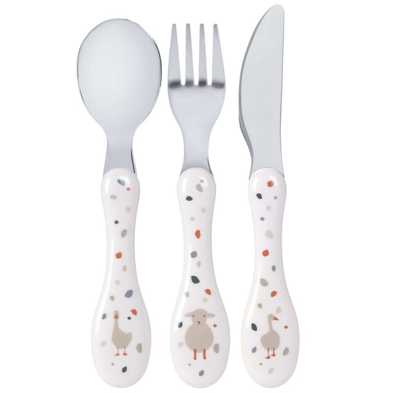 Lot de 3 couverts tiny farmer mouto