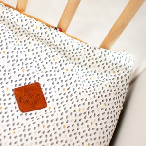 Couverture réversible minky lior camel