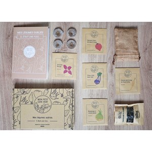 Kit jardinage - mes légumes oubliés : panais, tomate, rutabaga, arroche, chou..