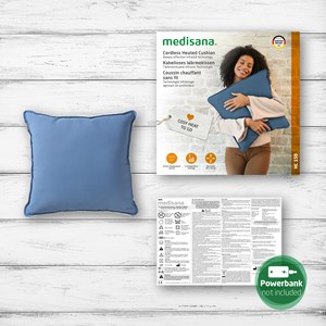 Coussin chauffant - bleu