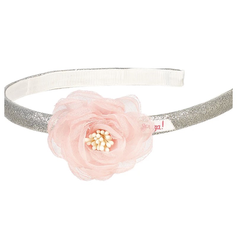 Serre-tête hiske fleurs roses