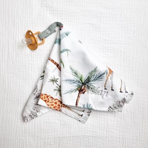 Doudou lange attache tétine coton