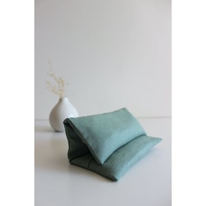 Bouillotte micro onde -  lin vert kaki