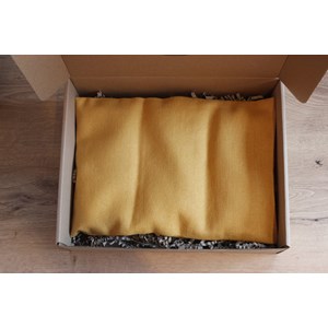 Bouillotte sèche - lin jaune moutarde