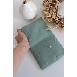 Petite bouillotte - lin vert kaki
