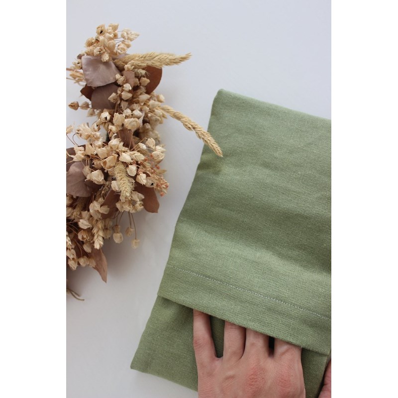Petite bouillotte - lin vert olive