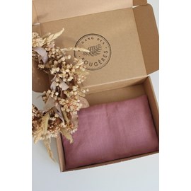 Petite bouillotte - lin vieux rose