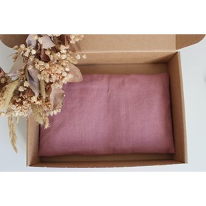 Petite bouillotte - lin vieux rose