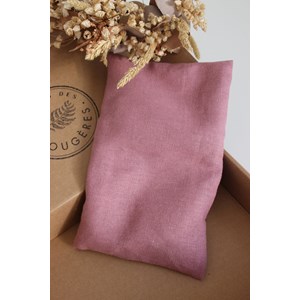 Petite bouillotte - lin vieux rose
