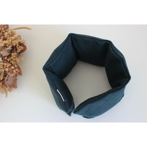 Bouillotte cervicales lin bleu de prusse