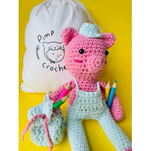 Kit de crochet 2 kits cochon et lapinou