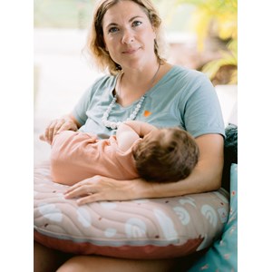 Coussin d'allaitement gonflable mumade
