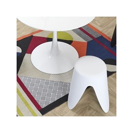Tabouret coloris blanc